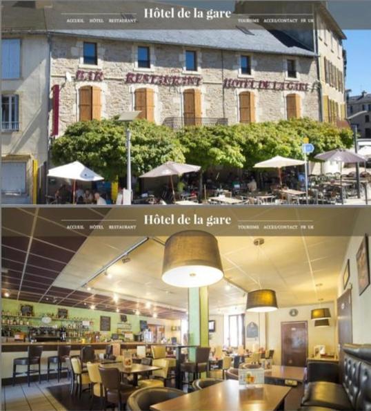 Hotel De La Gare Sévérac-le-Château Buitenkant foto